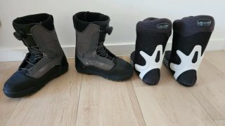Botas Snowboard Vans Aura Pro Negro/Dorado