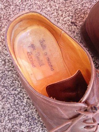 Scarpe stringate Vestil in pelle marrone 43,5