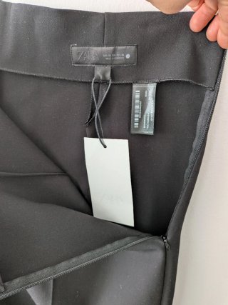 Pantalón fluido Zara negro XXL