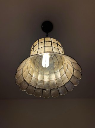 Lámpara tipo Tiffany (pantalla cuadriculada)