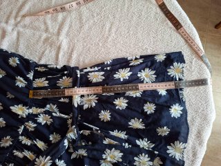Vestido Mayoral flores blanco y azul. Talla 14