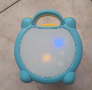 Tamburo Giocattolo Musicale Giallo e Blu