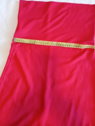 Falda Flamenco Ensayo Licra Roja Talla Única