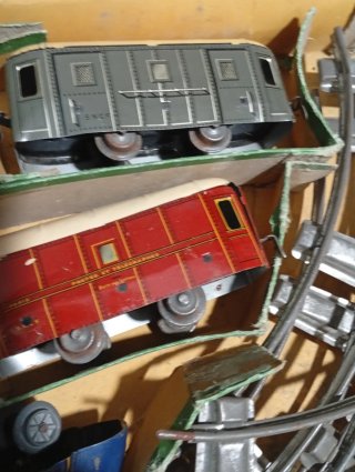 Caja Antigua Trenes Metálicos alta colección