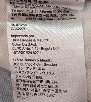 Bermuda vaquera azul claro H&M talla 32 hombre