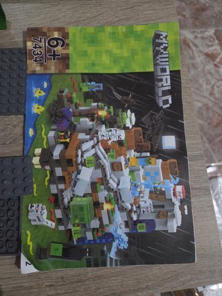 Set bloques tipo LEGO Minecraft The Mountain