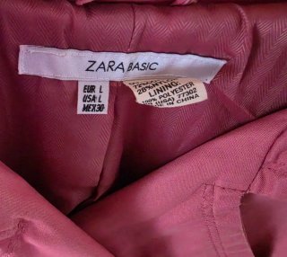 Gabardina Zara Mujer Rosa