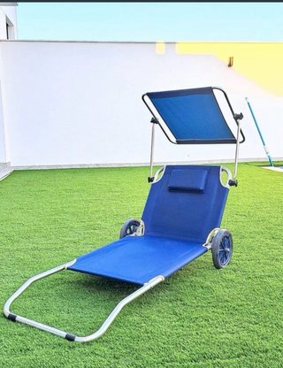Tumbona Carrito Playa Plegable 2 en 1