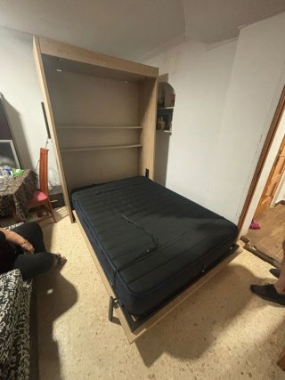 Cama matrimonio abatible plegable
