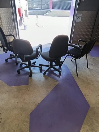 Sillas de oficina negra