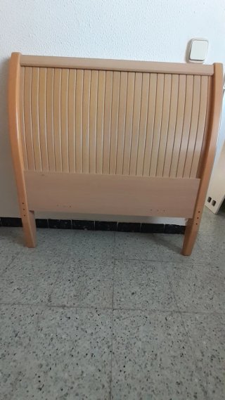 Cabezal Cama Individual Madera