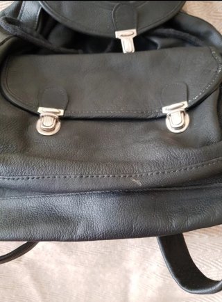 Mochila GB Negra Cuero