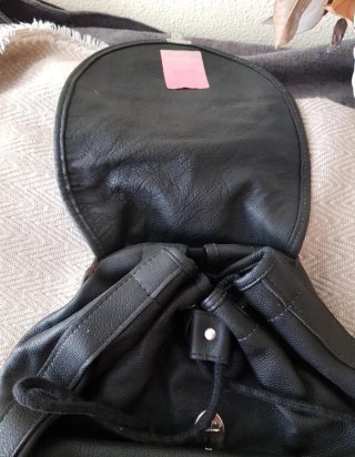 Mochila GB Negra Cuero