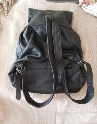 Mochila GB Negra Cuero