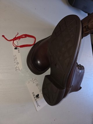 Botas de cuero mujer marrones