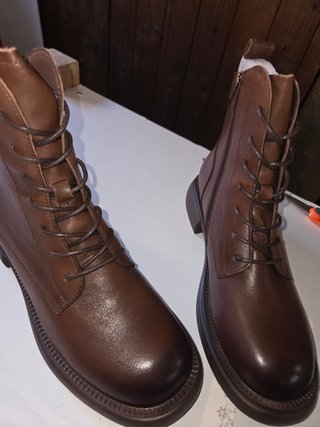 Botas de cuero mujer marrones