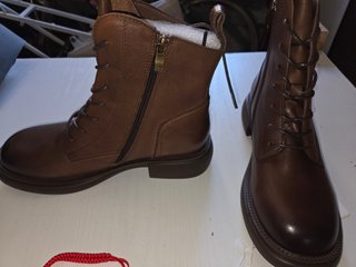 Botas de cuero mujer marrones