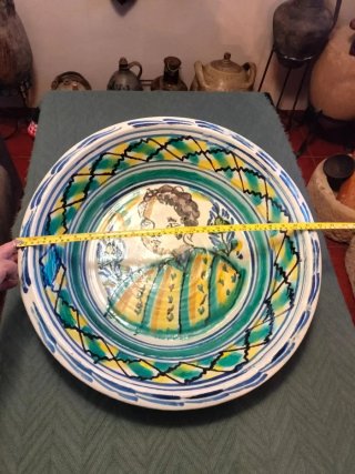 Antiguo Lebrillo Triana Cerámica Pintada