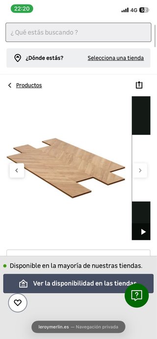 7 Cajas Suelo Laminado Espiga Ibiza (Leroy Merlin)