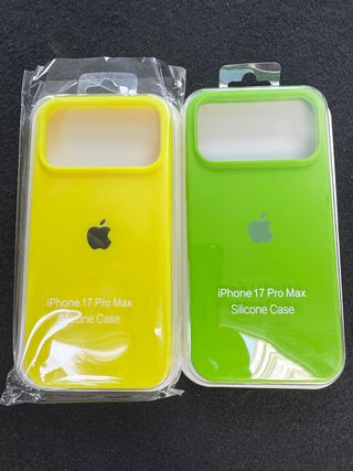 2 Fundas Silicona iPhone 17 Pro Max