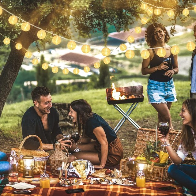 Guirnalda Luces Solares LED Jardín