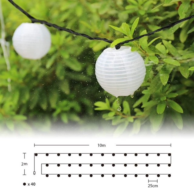 Guirnalda Luces Solares LED Jardín