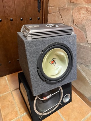 Amplificador y Subwoofers Coche JBL Kenwood MTX