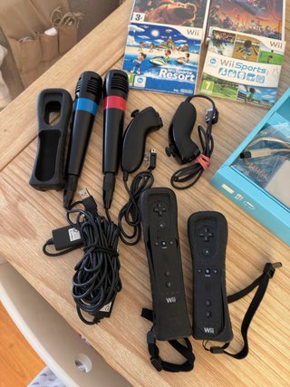 Nintendo Wii Negra Completa + Juegos