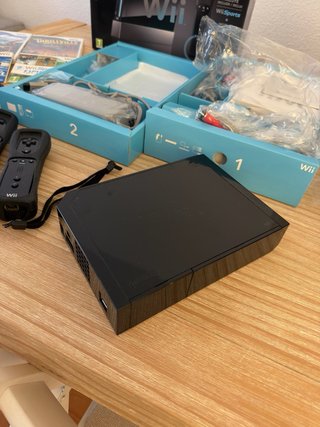Nintendo Wii Negra Completa + Juegos