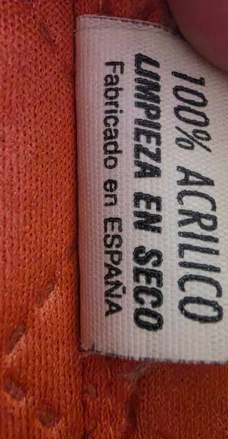 Gabardina ANA ISASA Negra/Naranja Talla Única