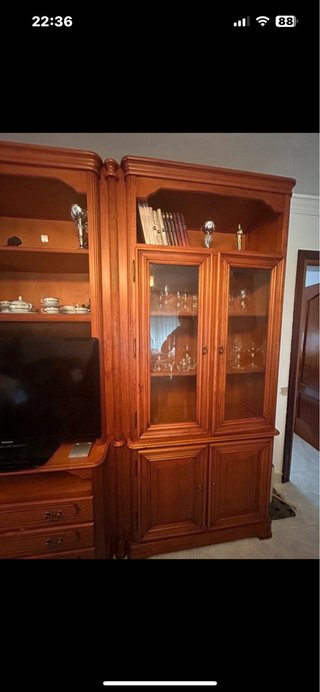 Mueble modular 3 cuerpos con almacenaje
