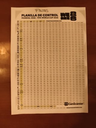 Cromos Mundial Panini 2026