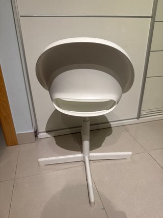 Silla escritorio infantil IKEA blanca SIBBEN