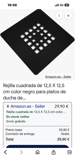Rejillas de plato de ducha metálicas,,, rej