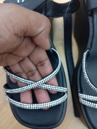 Sandalias negras plataforma talla 36