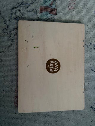 Pizarra infantil ordenador madera letras números