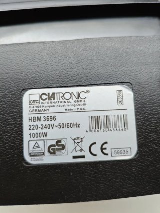 Máquina de hamburguesas Clatronic