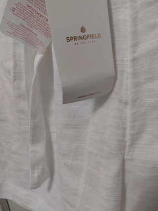Pantalón corto blanco T.42 con cinturón