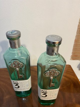 2 Bottiglie Vuote No. 3 London Dry Gin