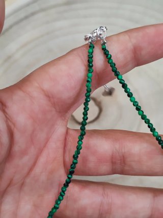 Gargantilla de malaquita mini