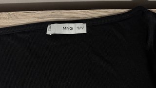 Camiseta Mango Negra Talla XS