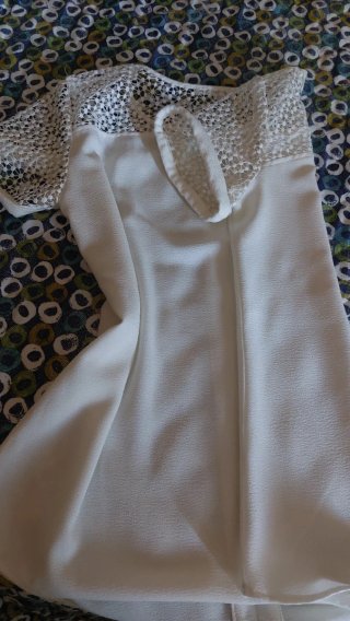 Blusa in pizzo macramé