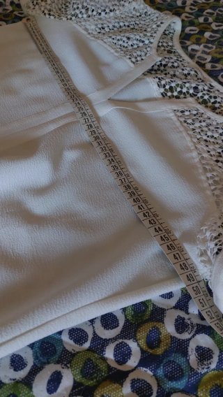 Blusa in pizzo macramé