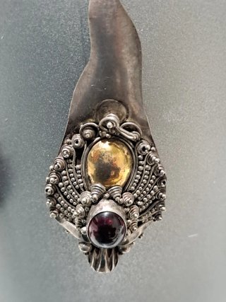 Orecchini vintage oro e argento