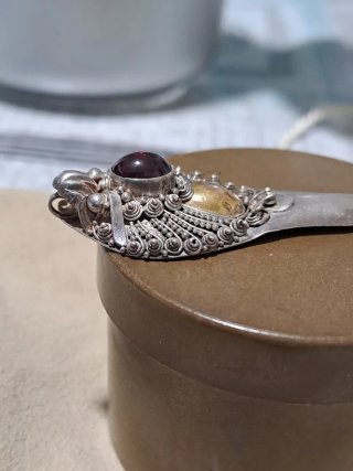 Orecchini vintage oro e argento