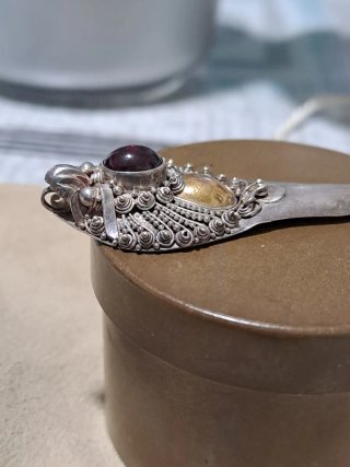 Orecchini vintage oro e argento