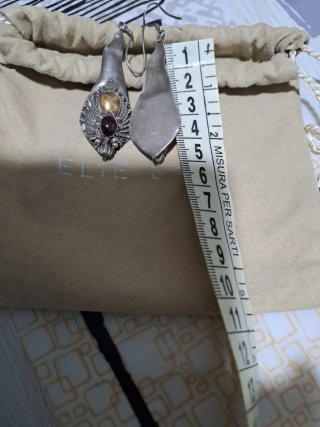 Orecchini vintage oro e argento