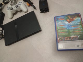 Consola PS2 Slim + Cámara + Juego Tarzán