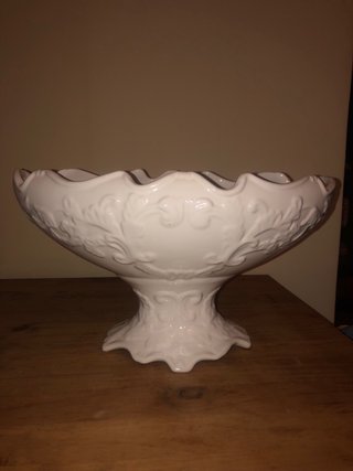 Centro de mesa vintage cerámica esmaltada