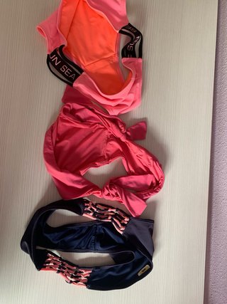 Sets de Braguitas bikini azul y rosa